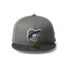 59FIFTY MLB Glow in the Dark ボルティモア・オリオールズ ダークピューター/ブラック | NEW ERA ニューエラ公式オンラインストア