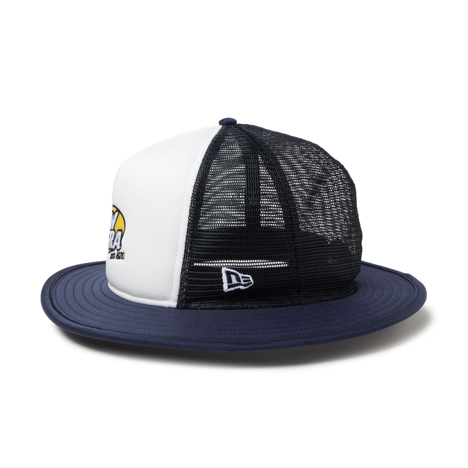 5-Panel バケットハット A-Frame トラッカー ブランドロゴ ホワイト