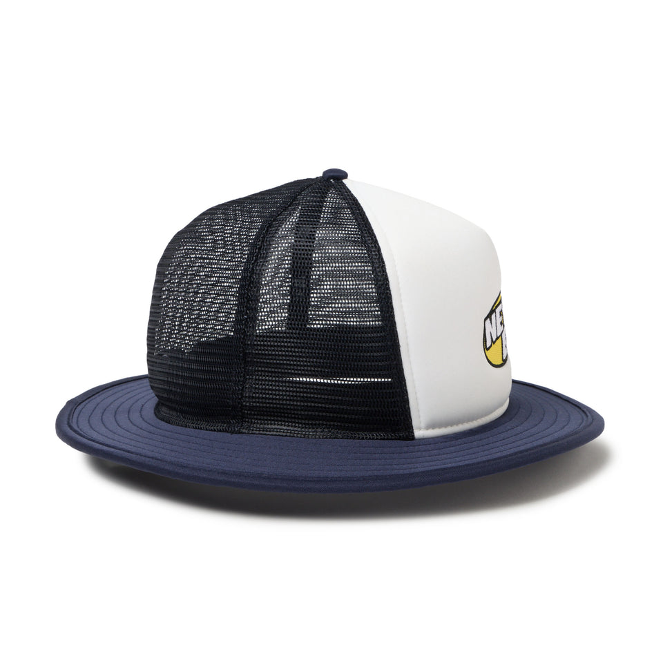 5-Panel バケットハット A-Frame トラッカー ブランドロゴ ホワイト/ネイビー | NEW ERA ニューエラ公式オンラインストア