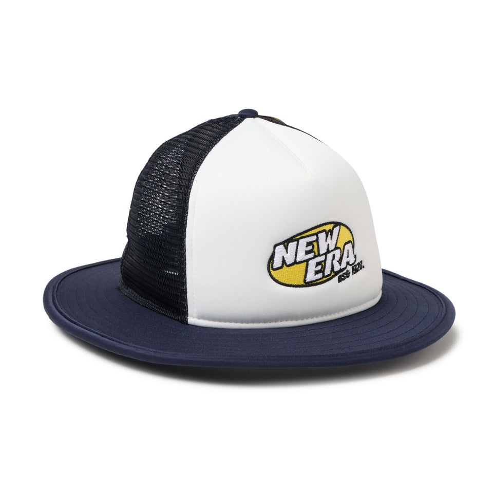 5-Panel バケットハット A-Frame トラッカー ブランドロゴ ホワイト/ネイビー | NEW ERA ニューエラ公式オンラインストア