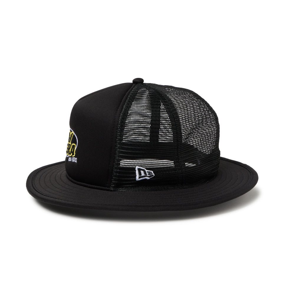 5-Panel バケットハット A-Frame トラッカー ブランドロゴ ブラック