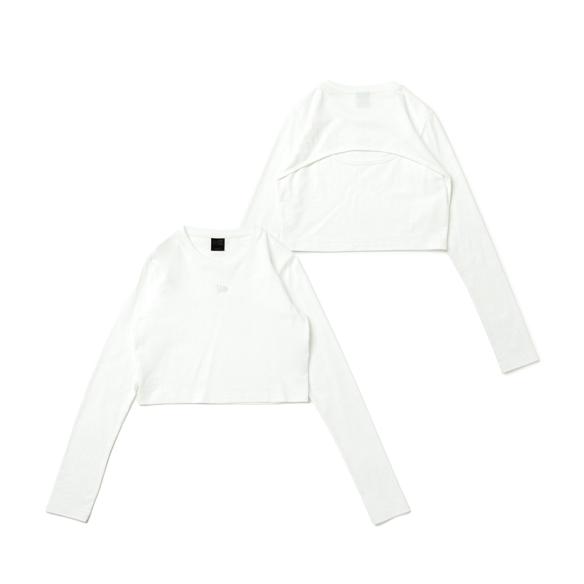 Women's 長袖 オープンバック Tシャツ BLACK LABEL FW25 オフホワイト