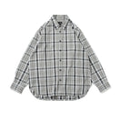 長袖 チェックシャツ BLACK LABEL FW25 グレー