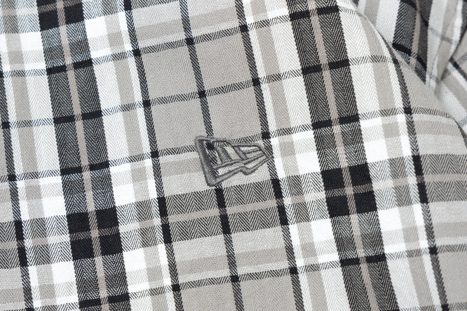 長袖 チェックシャツ BLACK LABEL FW25 グレー