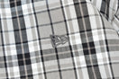 長袖 チェックシャツ BLACK LABEL FW25 グレー