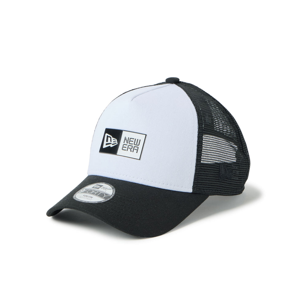 キッズ Youth 9FORTY A-Frame トラッカー Box Logo ブラック/ホワイト | NEW ERA ニューエラ公式オンラインストア