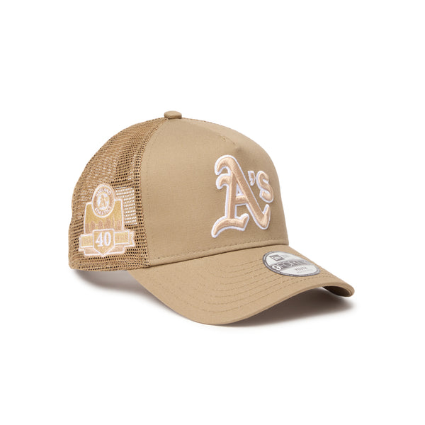 キッズ Youth 9FORTY A-Frame トラッカー MLB Side Patch オークランド