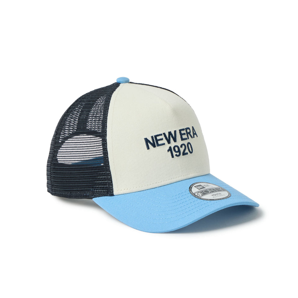 キッズ Youth 9FORTY A-Frame トラッカー NEW ERA 1920 クローム/スカイブルー/ネイビー | NEW ERA ニューエラ公式オンラインストア