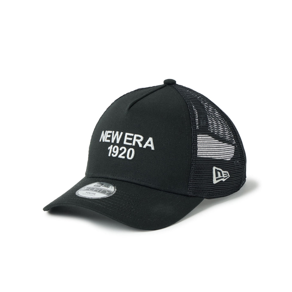 キッズ Youth 9FORTY A-Frame トラッカー NEW ERA 1920 ブラック | NEW ERA ニューエラ公式オンラインストア
