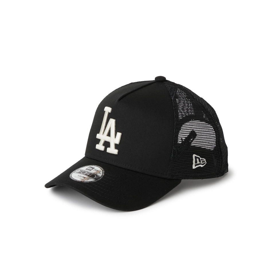 キッズ Youth 9FORTY A-Frame トラッカー ロサンゼルス・ドジャース MLB Embroidered Mesh ブラック | NEW ERA ニューエラ公式オンラインストア