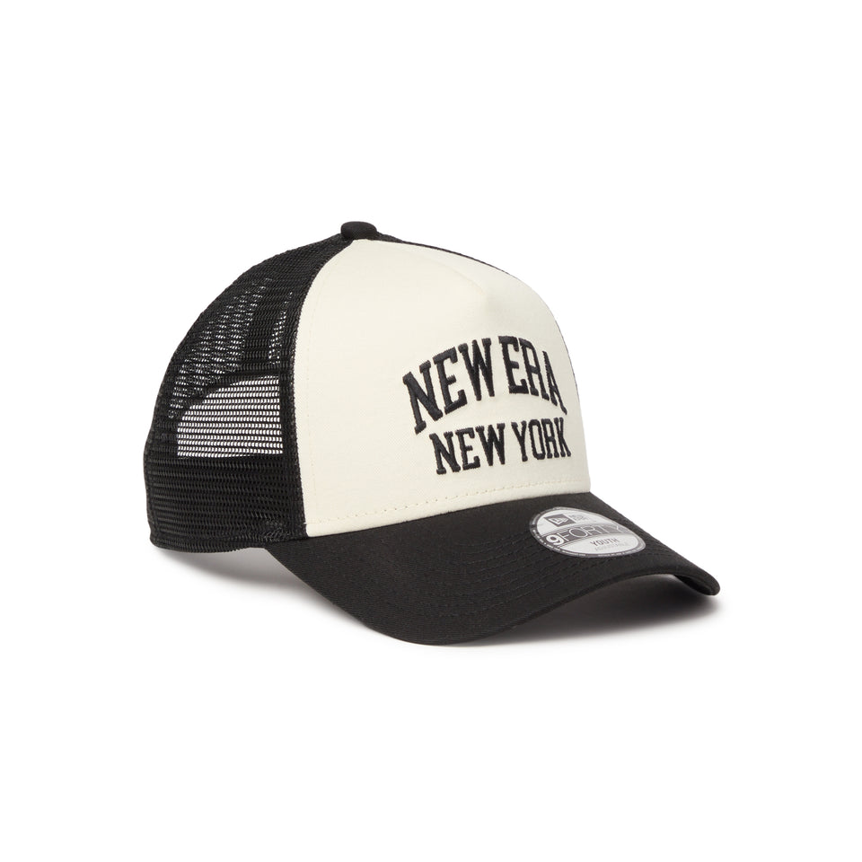 キッズ Youth 9FORTY A-Frame トラッカー College Logo クロームホワイト/ブラック | NEW ERA ニューエラ公式オンラインストア