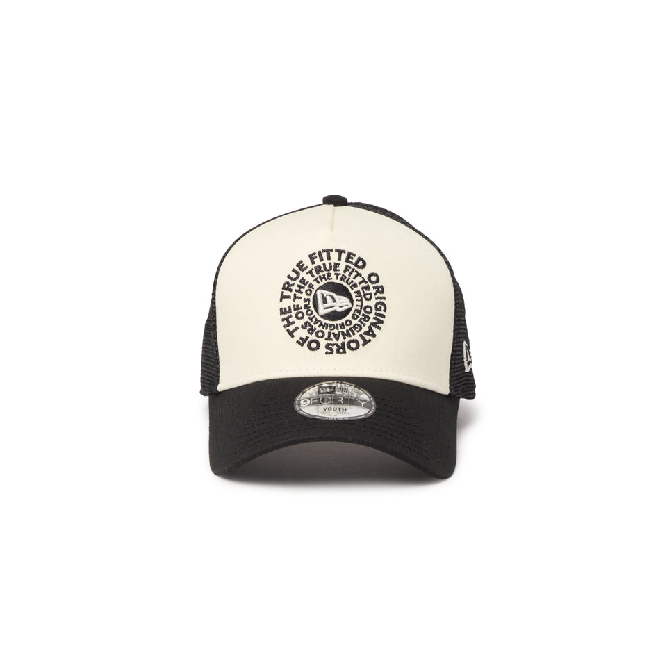 キッズ Youth 9FORTY A-Frame トラッカー Circle OOTTF クロームホワイト/ブラック | NEW ERA ニューエラ公式オンラインストア