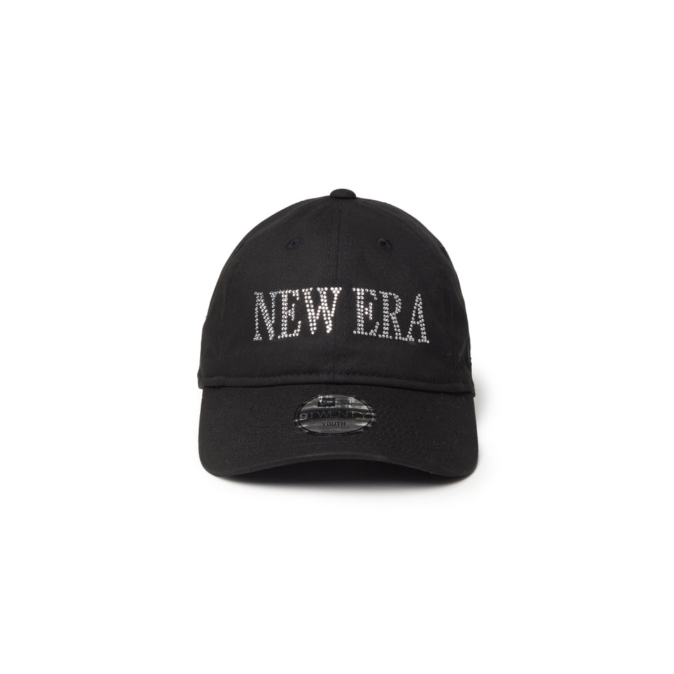 キッズ Youth 9TWENTY NEW ERA Rhinestone ラインストーン ブラック