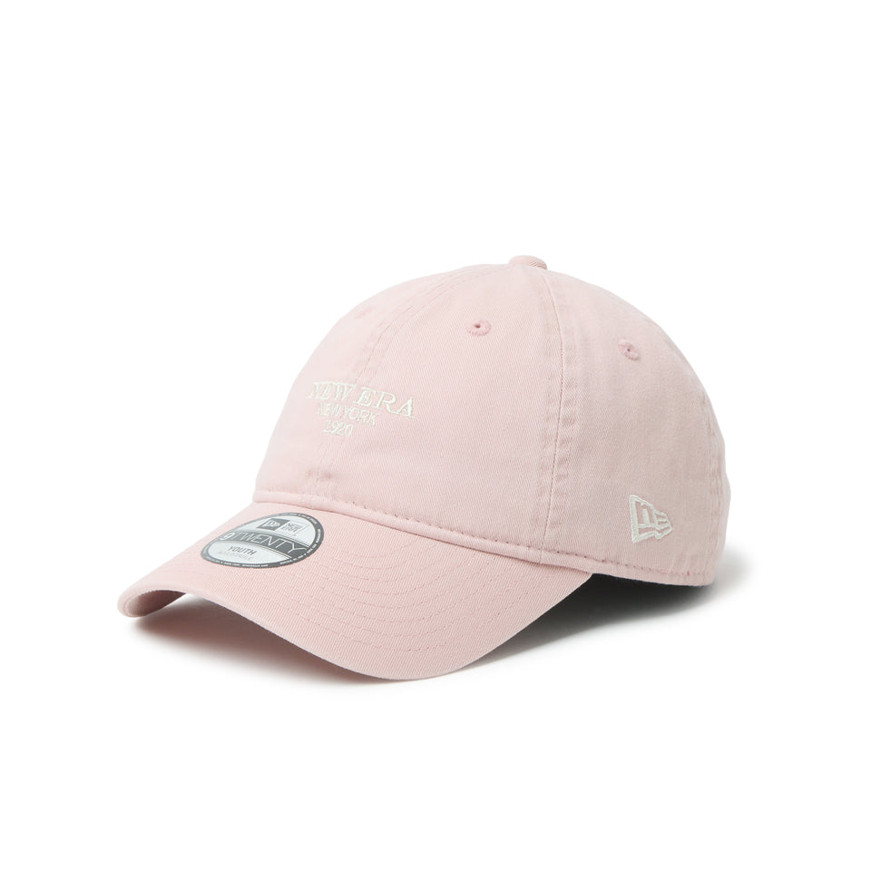 newera cap ピンク　シルバージュエリーカスタム1/2 キッズ Youth 9TWENTY New Era New York ピンクルージュ | ニューエラ