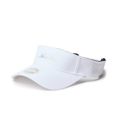 Women's サンバイザー ロングバイザー Rhinestone ラインストーン