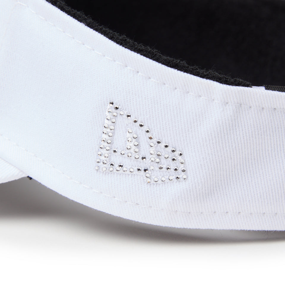 サンバイザー ロングバイザー Rhinestone ラインストーン スクリプトロゴ ホワイト | ゴルフ | NEW ERA ニューエラ公式オンラインストア