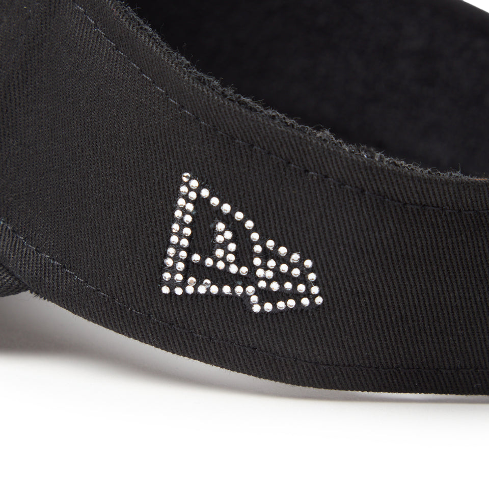 サンバイザー ロングバイザー Rhinestone ラインストーン スクリプトロゴ ブラック | ゴルフ | NEW ERA ニューエラ公式オンラインストア