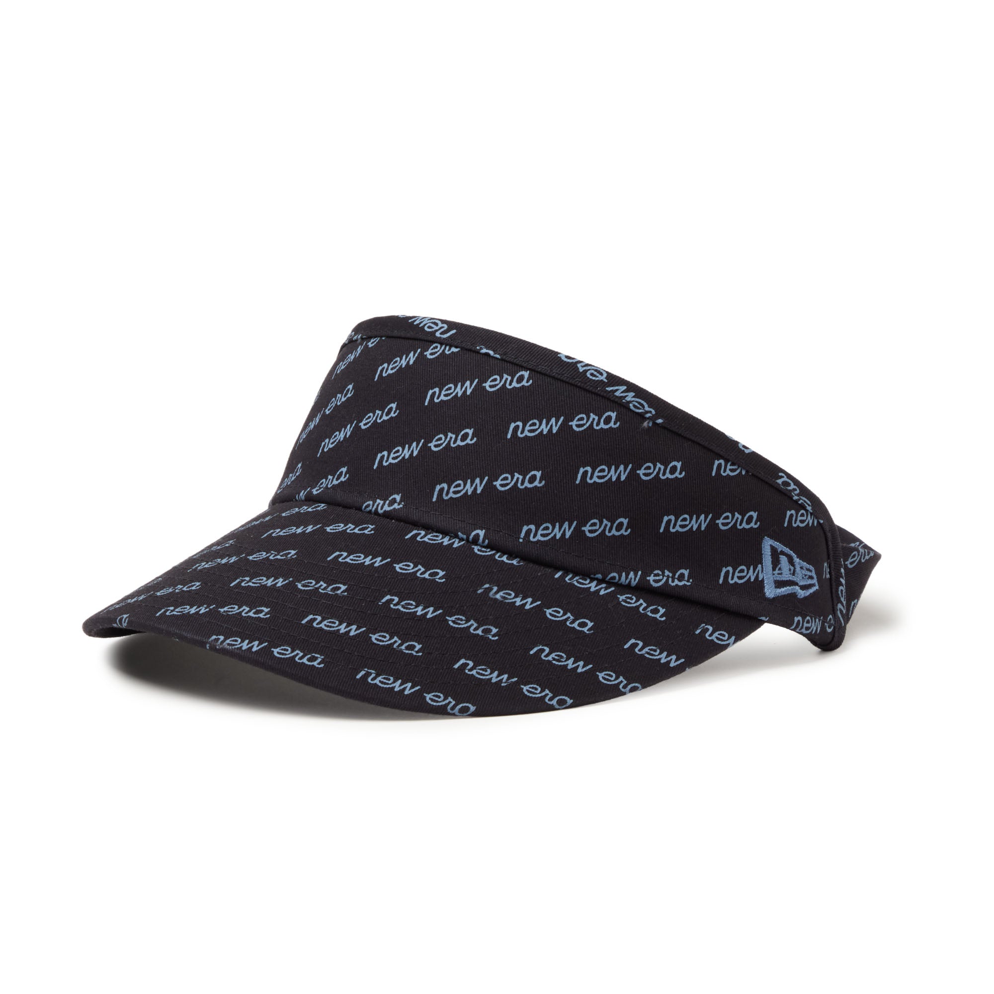 Women's サンバイザー Tall Visor モノグラム new era ネイビー