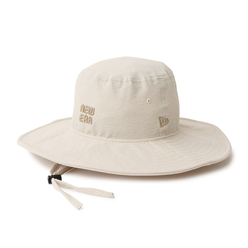 Women’s アドベンチャー ワイドブリム シアサッカー グレーベージュ | ゴルフ | NEW ERA ニューエラ公式オンラインストア