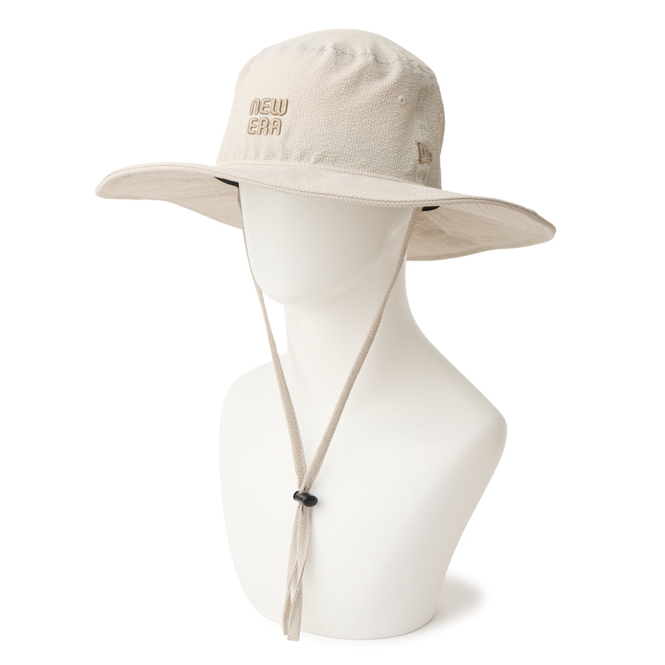 Women’s アドベンチャー ワイドブリム シアサッカー グレーベージュ | ゴルフ | NEW ERA ニューエラ公式オンラインストア