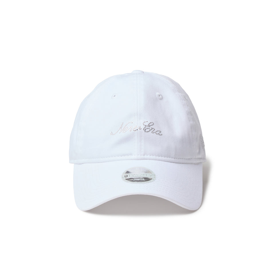9TWENTY ロングバイザー Rhinestone ラインストーン スクリプトロゴ ホワイト | ゴルフ | NEW ERA ニューエラ公式オンラインストア
