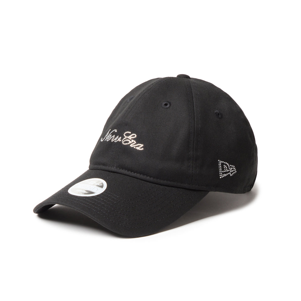Women's 9TWENTY ロングバイザー Rhinestone ラインストーン