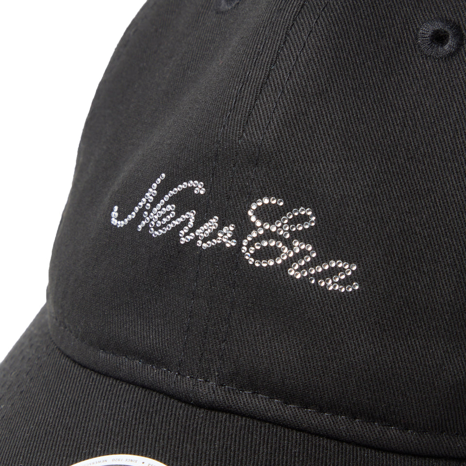 9TWENTY ロングバイザー Rhinestone ラインストーン スクリプトロゴ ブラック | ゴルフ | NEW ERA ニューエラ公式オンラインストア