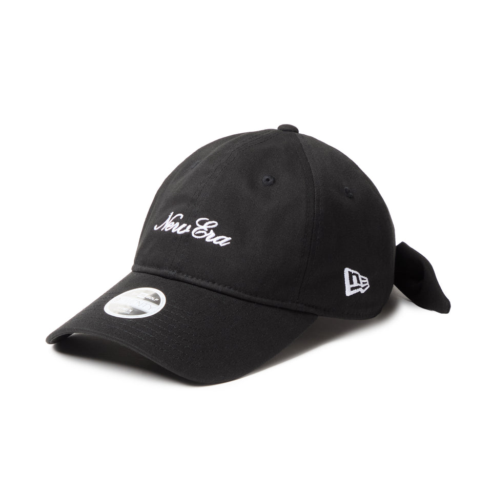 Women's 9TWENTY ロングバイザー リボン ブラック | ゴルフ