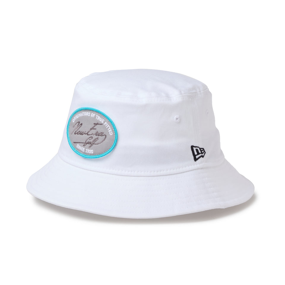 バケット01 ストレッチコットン ウォッシャブル ウーブンパッチ ホワイト | ゴルフ | NEW ERA ニューエラ公式オンラインストア