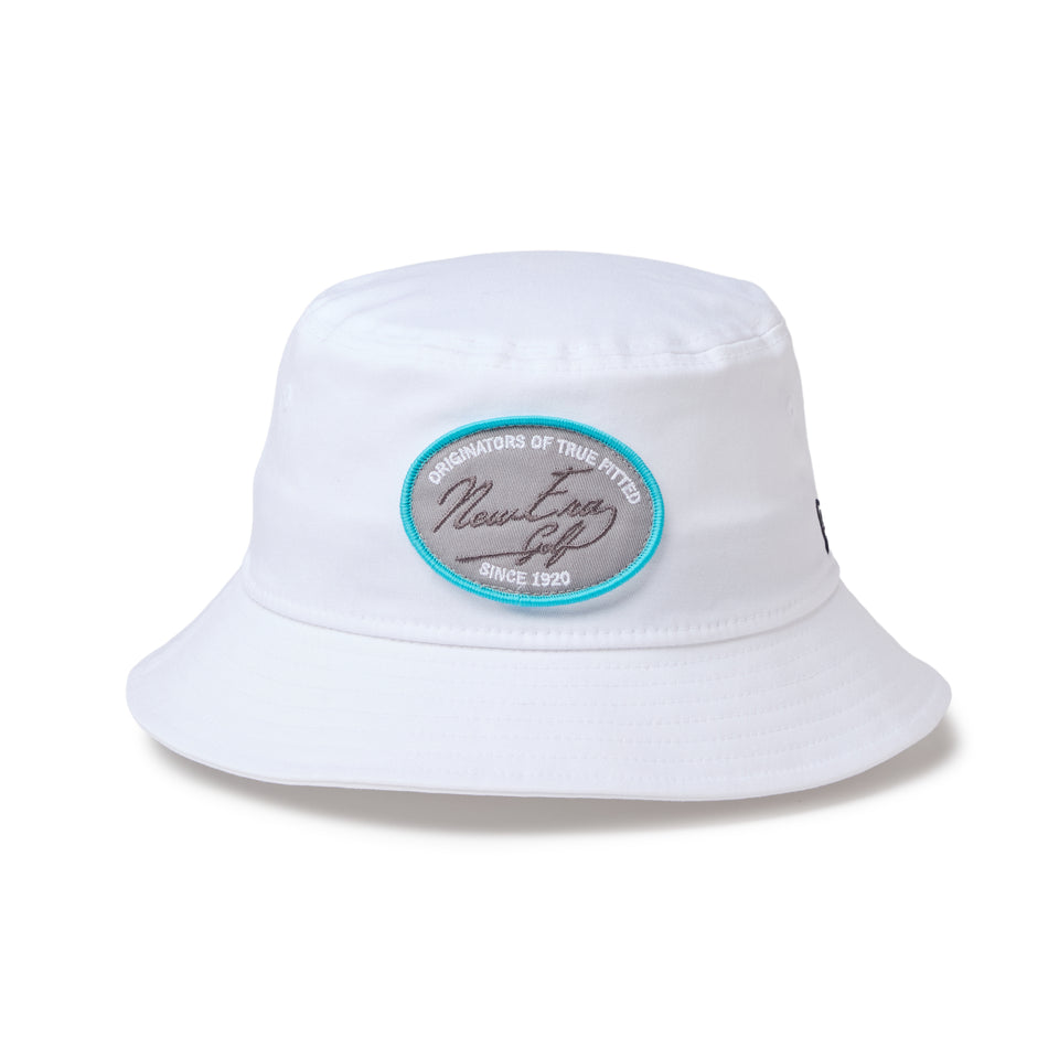 バケット01 ストレッチコットン ウォッシャブル ウーブンパッチ ホワイト | ゴルフ | NEW ERA ニューエラ公式オンラインストア