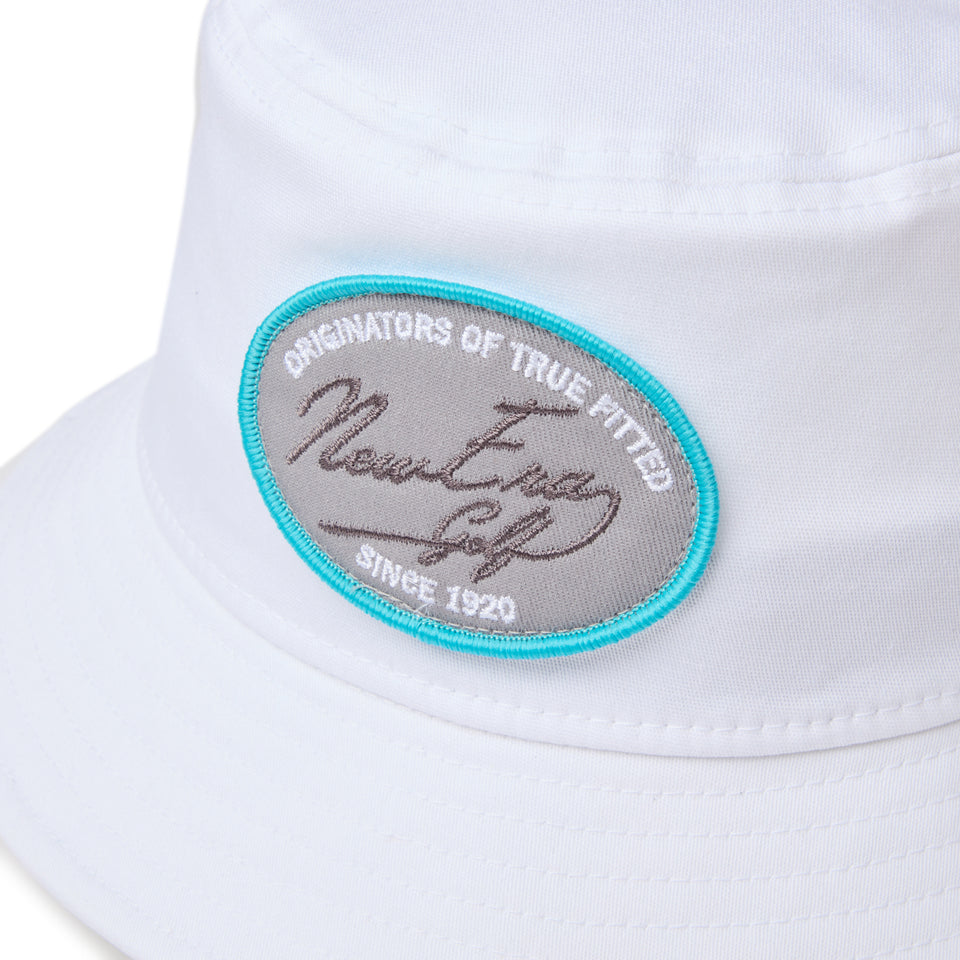 バケット01 ストレッチコットン ウォッシャブル ウーブンパッチ ホワイト | ゴルフ | NEW ERA ニューエラ公式オンラインストア