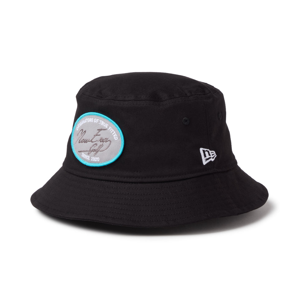 バケット01 ストレッチコットン ウォッシャブル ウーブンパッチ ブラック | ゴルフ | NEW ERA ニューエラ公式オンラインストア