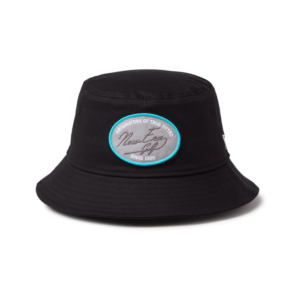 バケット01 ストレッチコットン ウォッシャブル ウーブンパッチ ブラック | ゴルフ | NEW ERA ニューエラ公式オンラインストア