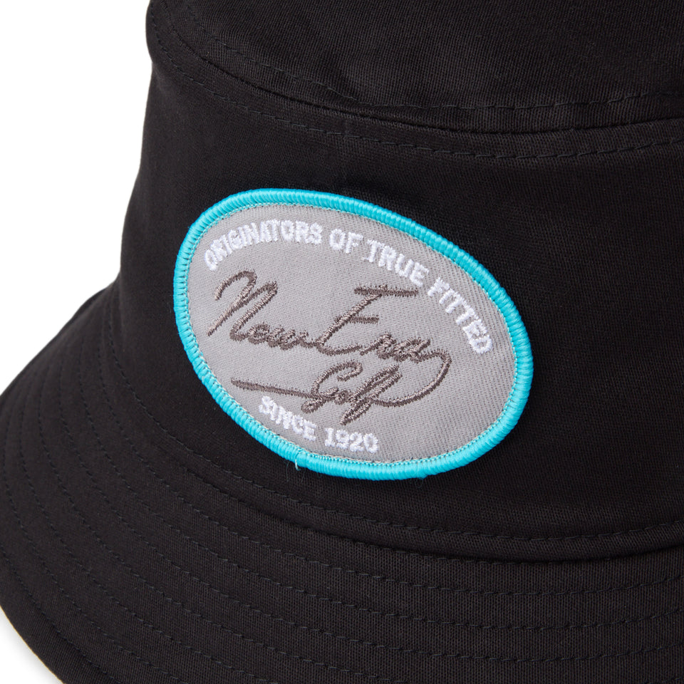 バケット01 ストレッチコットン ウォッシャブル ウーブンパッチ ブラック | ゴルフ | NEW ERA ニューエラ公式オンラインストア