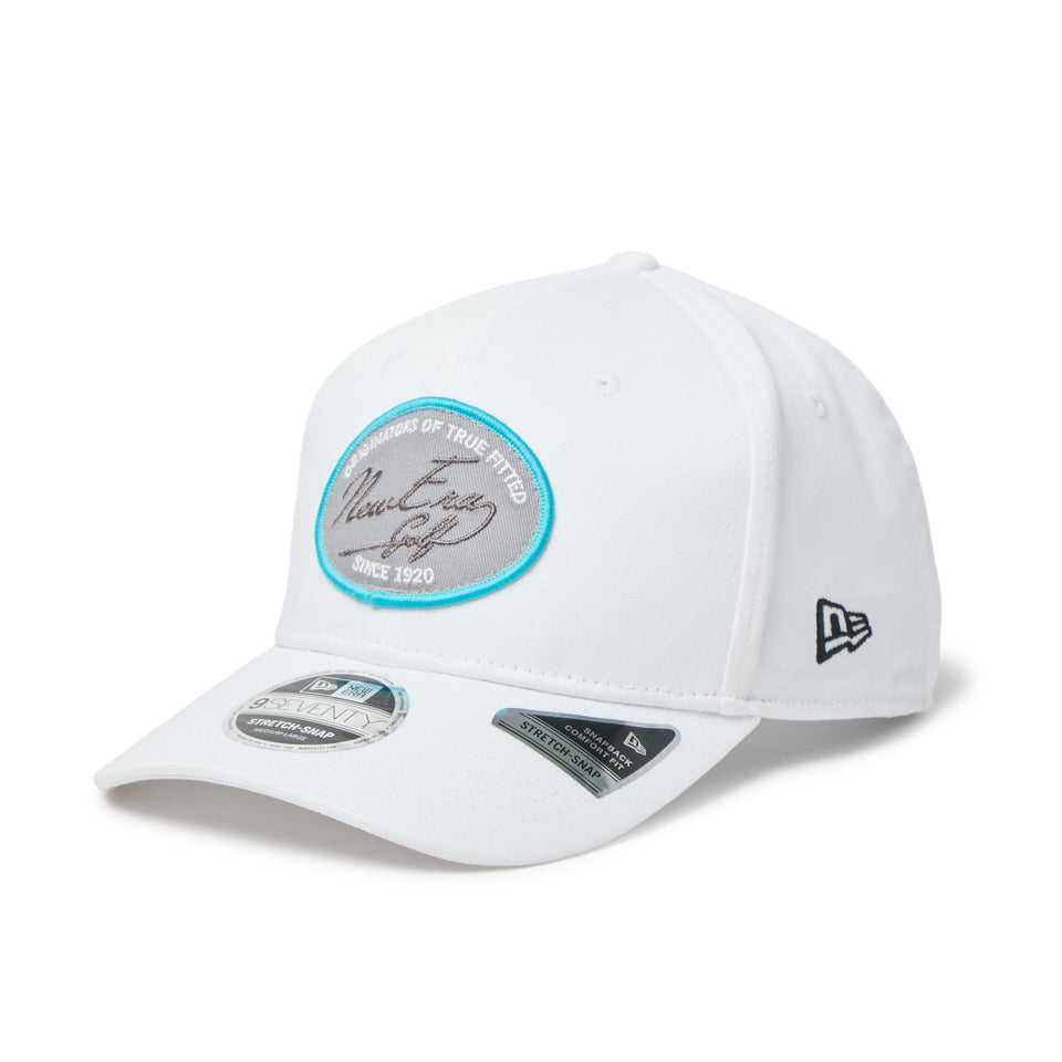 9SEVENTY ストレッチスナップ ストレッチコットン ウォッシャブル ウーブンパッチ ホワイト | ゴルフ | NEW ERA ニューエラ公式オンラインストア