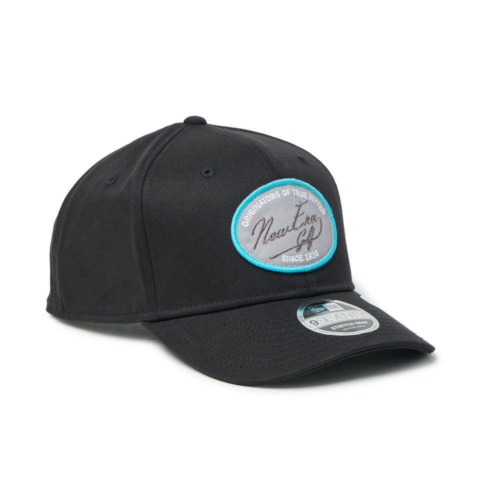 9SEVENTY ストレッチスナップ ストレッチコットン ウォッシャブル ウーブンパッチ ブラック | ゴルフ | NEW ERA ニューエラ公式オンラインストア