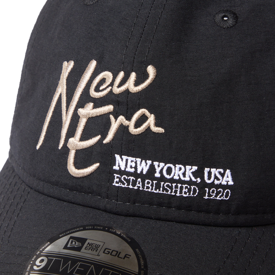 9TWENTY ナイロンタッサー NEW ERA NEW YORK,USA  EST. 1920 ブラック | ゴルフ | NEW ERA ニューエラ公式オンラインストア