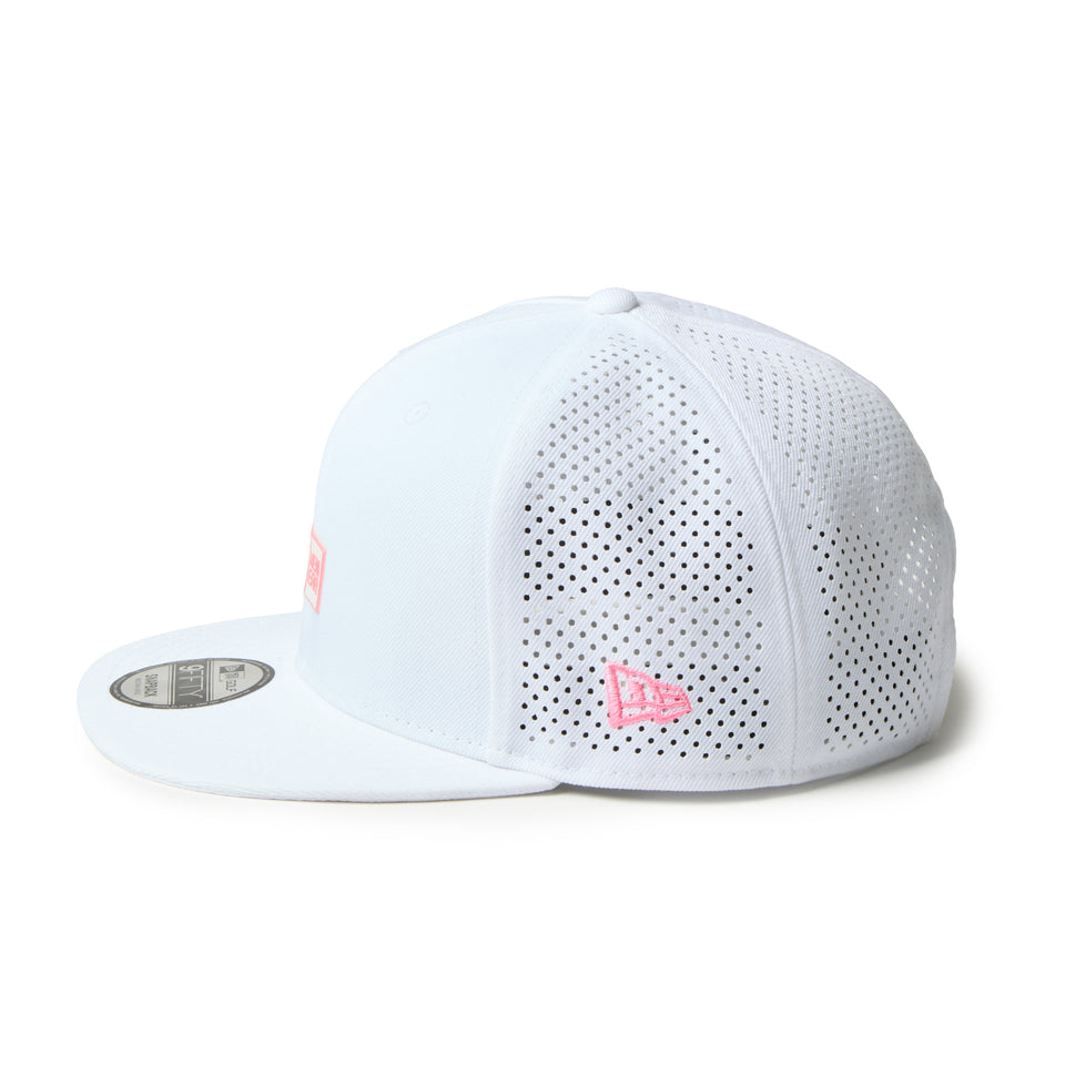 9FIFTY レーザーパーフォレーション Box Logo ボックスロゴ ホワイト