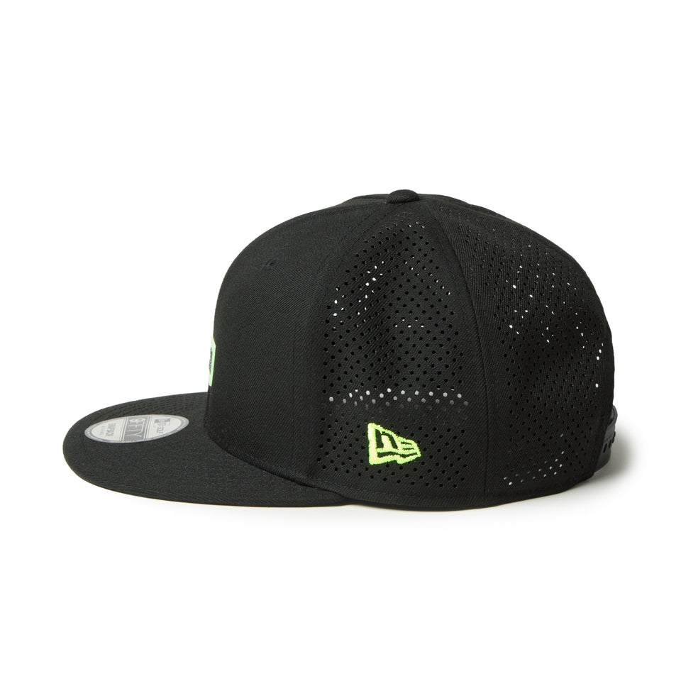 9FIFTY レーザーパーフォレーション Box Logo ボックスロゴ ブラック