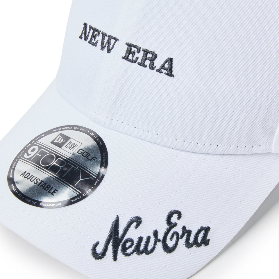 9FORTY Archive Logo アーカイブロゴ ホワイト | ゴルフ | NEW ERA ニューエラ公式オンラインストア
