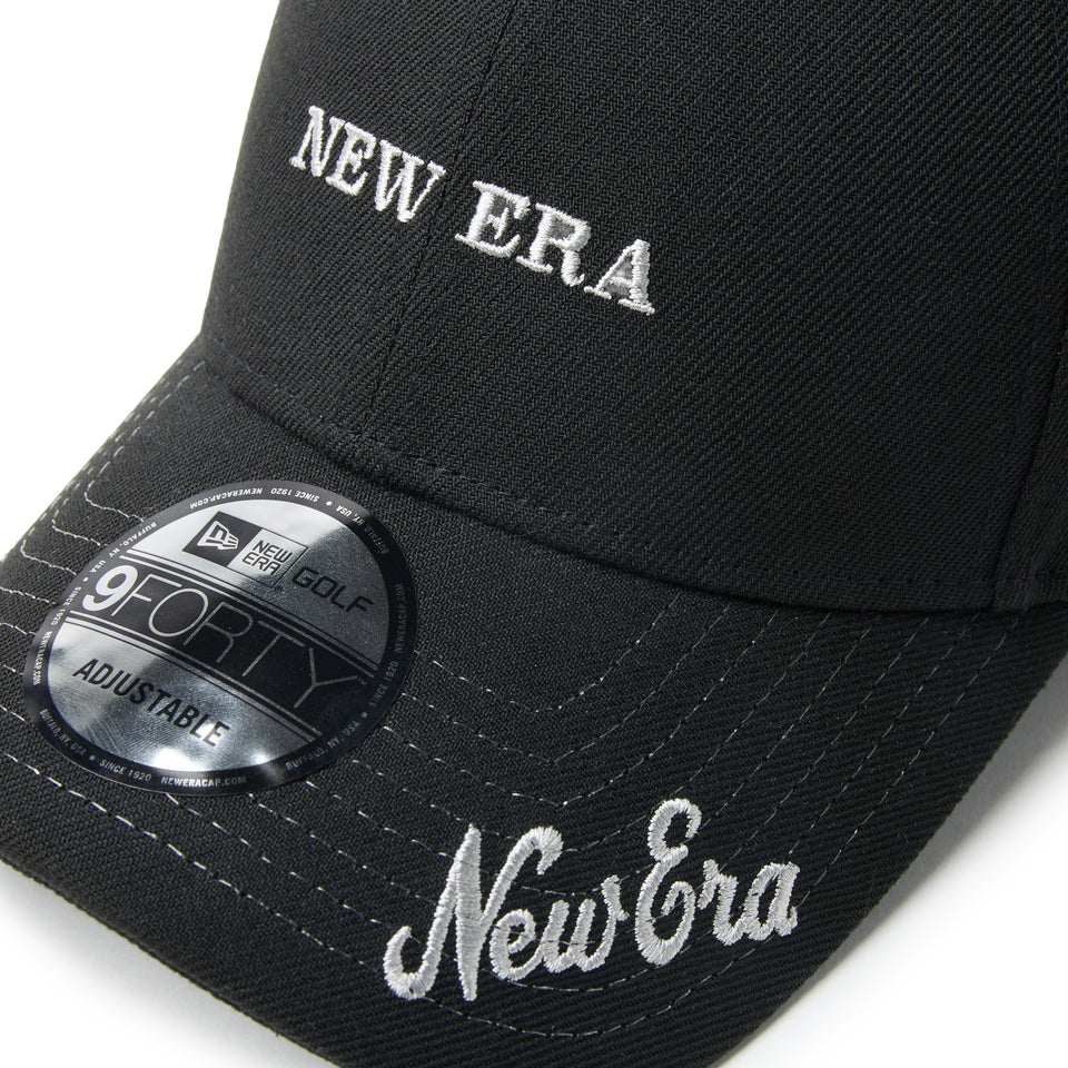 9FORTY Archive Logo アーカイブロゴ ブラック | ゴルフ | NEW ERA ニューエラ公式オンラインストア