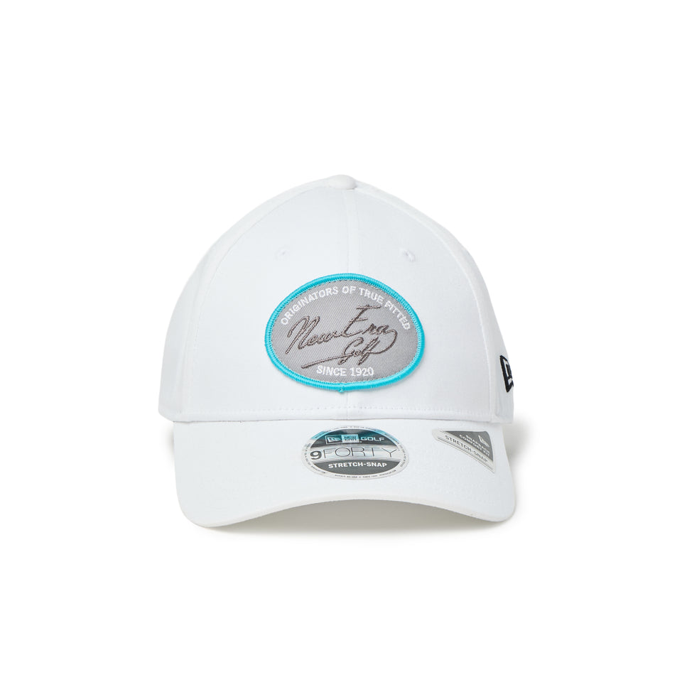 9FORTY ストレッチスナップ ストレッチコットン ウォッシャブル ウーブンパッチ ホワイト | ゴルフ | NEW ERA ニューエラ公式オンラインストア