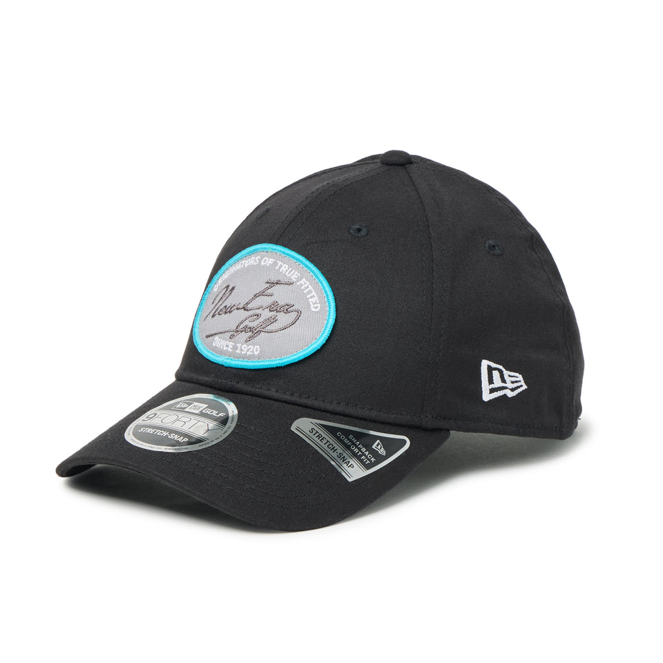 9FORTY ストレッチスナップ ストレッチコットン ウォッシャブル ウーブンパッチ ブラック | ゴルフ | NEW ERA ニューエラ公式オンラインストア