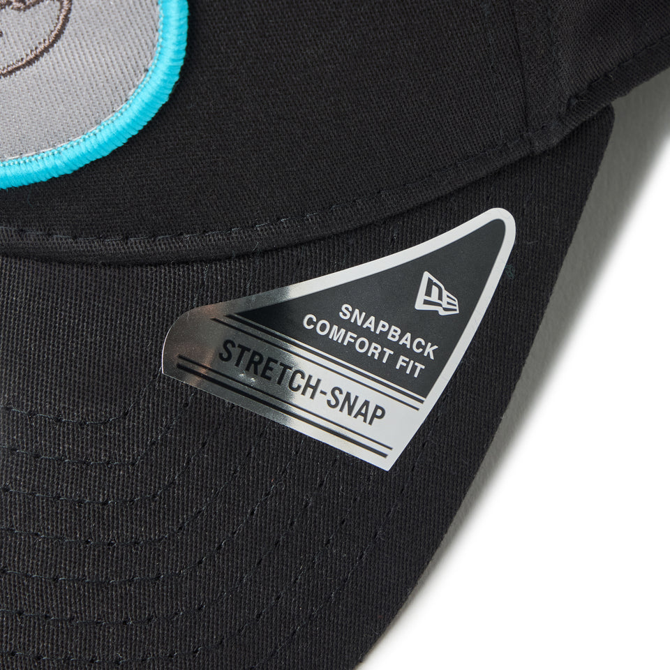 9FORTY ストレッチスナップ ストレッチコットン ウォッシャブル ウーブンパッチ ブラック | ゴルフ | NEW ERA ニューエラ公式オンラインストア