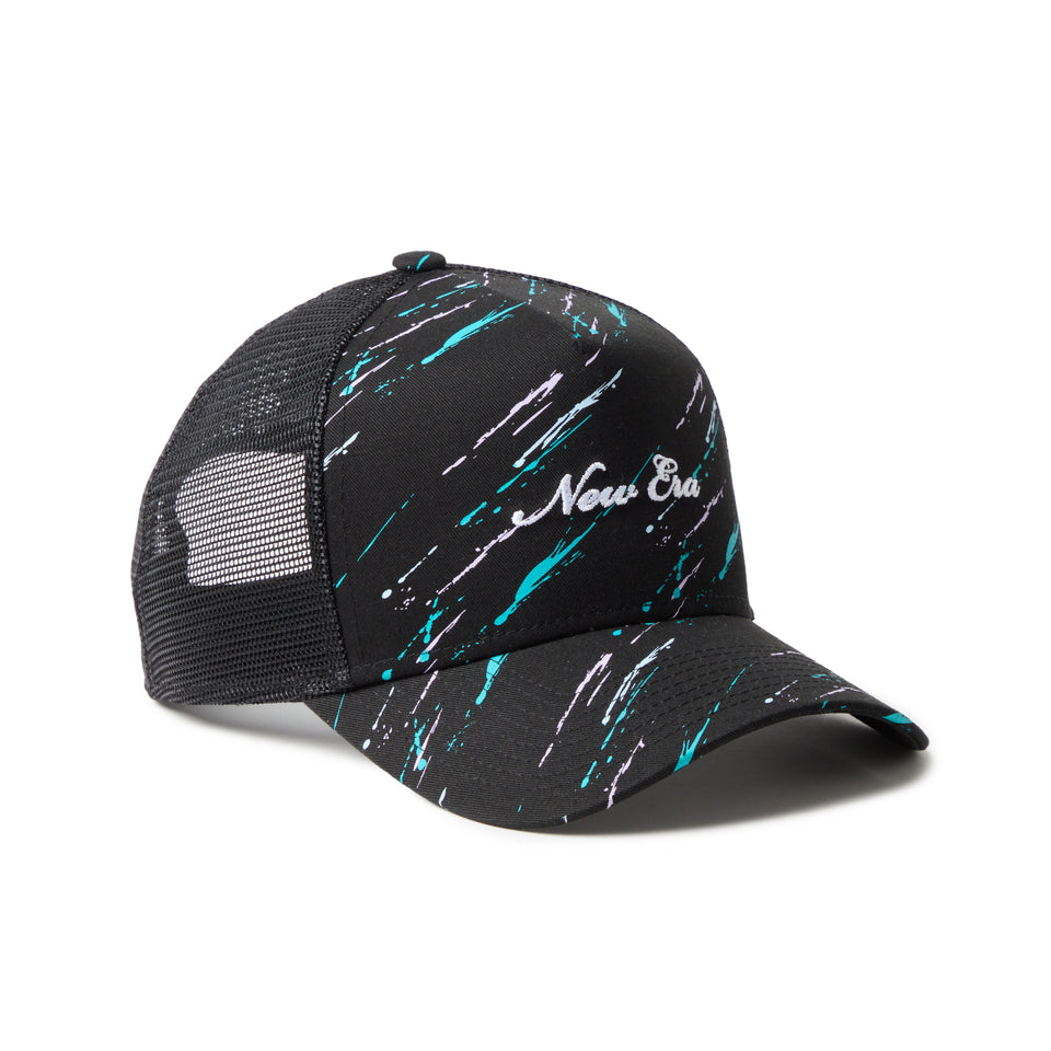 9FORTY A-Frame トラッカー Splash スプラッシュプリント ブラック | ゴルフ | NEW ERA ニューエラ公式オンラインストア