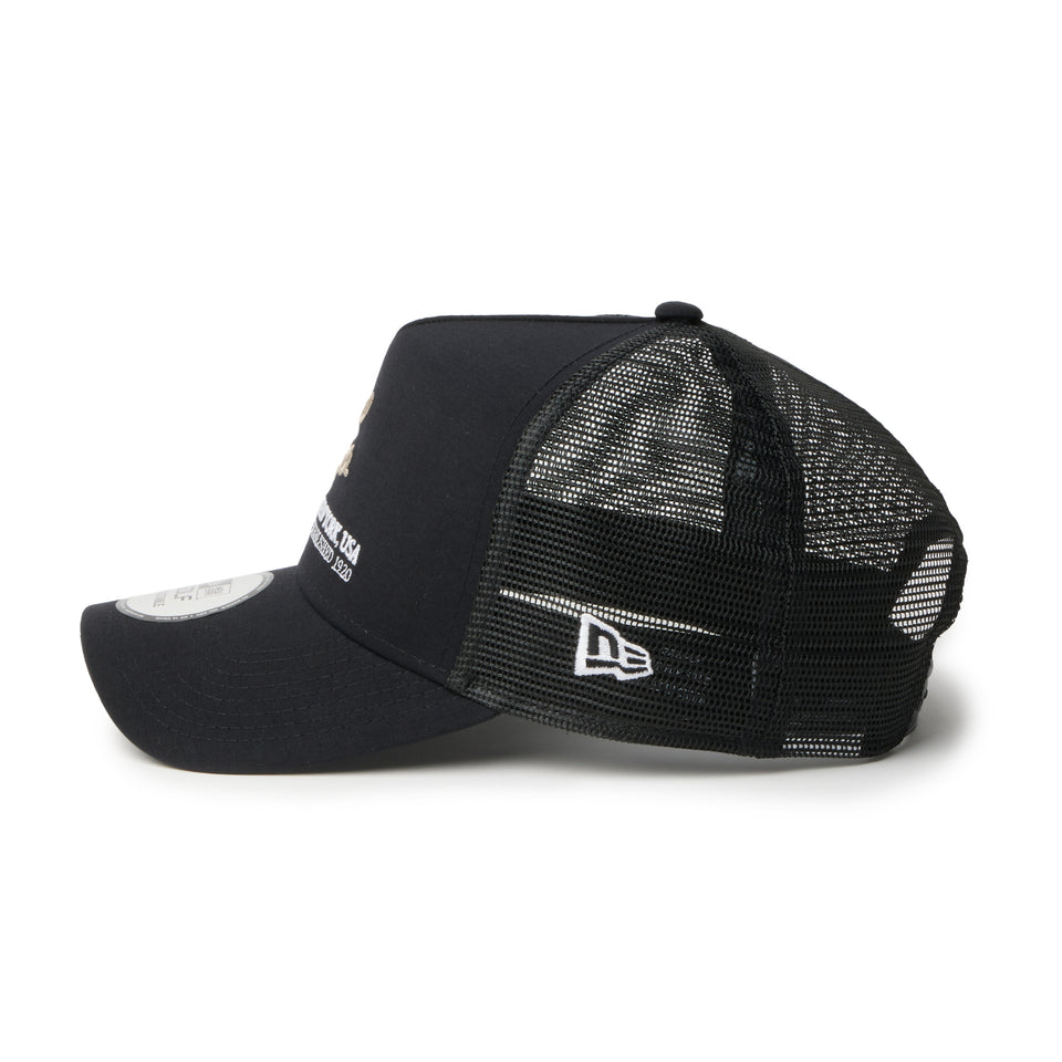 9FORTY A-Frame トラッカー ナイロンタッサー NEW ERA NEW YORK,USA  EST. 1920 ブラック | ゴルフ | NEW ERA ニューエラ公式オンラインストア