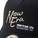9FORTY A-Frame トラッカー ナイロンタッサー NEW ERA NEW YORK,USA  EST. 1920 ブラック | ゴルフ | NEW ERA ニューエラ公式オンラインストア