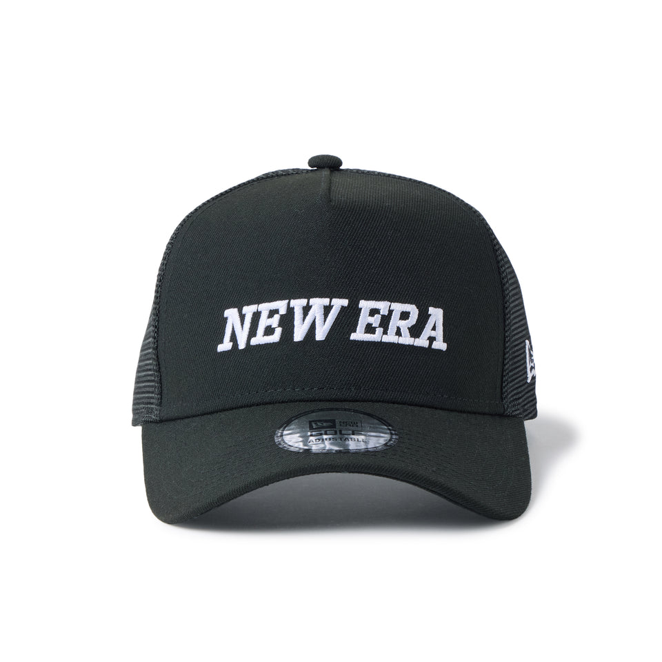 9FORTY A-Frame トラッカー Italic Logo ブラック｜ゴルフ | NEW ERA ニューエラ公式オンラインストア