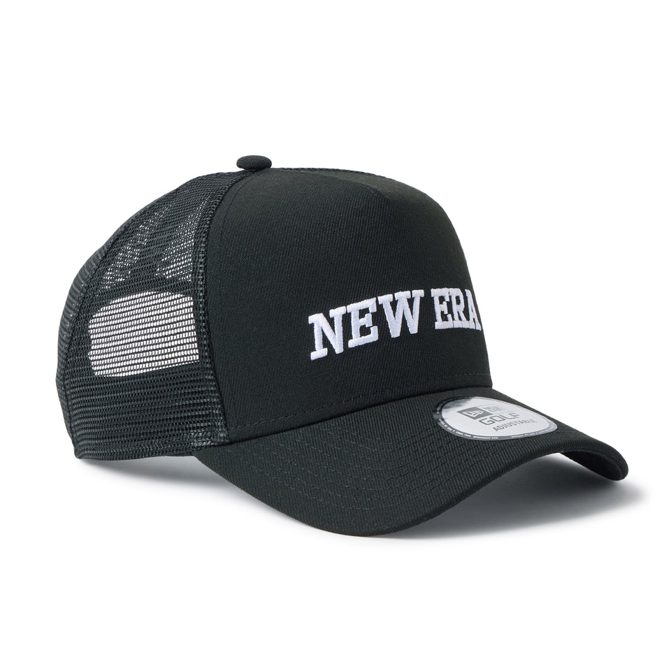 9FORTY A-Frame トラッカー Italic Logo ブラック｜ゴルフ | NEW ERA ニューエラ公式オンラインストア