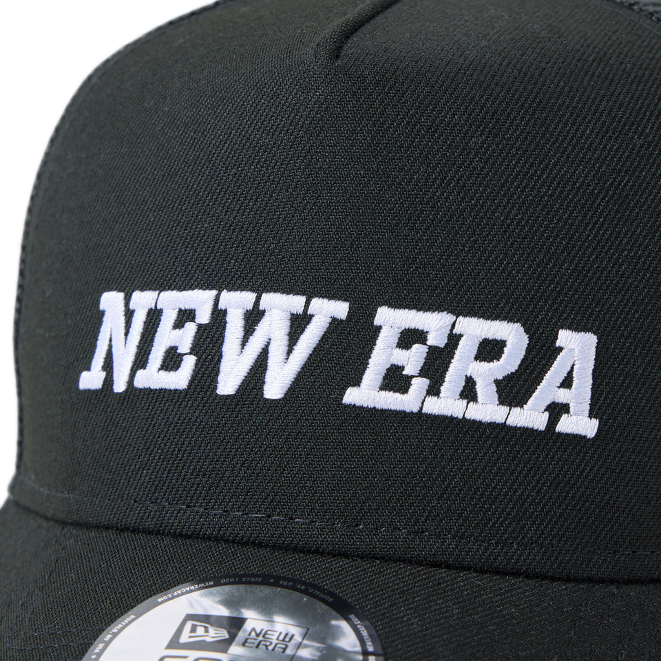 9FORTY A-Frame トラッカー Italic Logo ブラック｜ゴルフ | NEW ERA ニューエラ公式オンラインストア